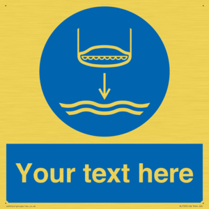 Custom Lower lifeboat to the water in launch sequence